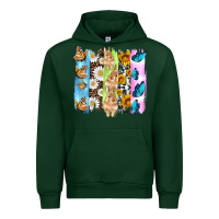 Forest Green easter bunny butterfly daisy and sunflower with cowhide and  leopard b Urban Hoodie - Artiststas