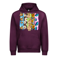Mauve Wine easter bunny butterfly daisy and sunflower with cowhide and  leopard b Urban Hoodie - Artiststas