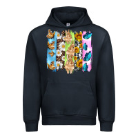 Navy easter bunny butterfly daisy and sunflower with cowhide and  leopard b Urban Hoodie - Artiststas