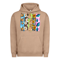 Pigment Burro easter bunny butterfly daisy and sunflower with cowhide and  leopard b Urban Hoodie - Artiststas