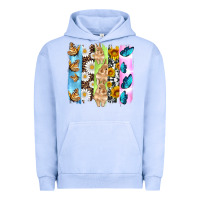 Pigment Grape Ice easter bunny butterfly daisy and sunflower with cowhide and  leopard b Urban Hoodie - Artiststas
