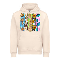 Sandshell easter bunny butterfly daisy and sunflower with cowhide and  leopard b Urban Hoodie - Artiststas