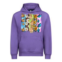 Tulip easter bunny butterfly daisy and sunflower with cowhide and  leopard b Urban Hoodie - Artiststas