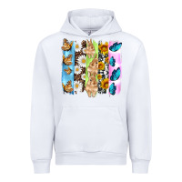 White easter bunny butterfly daisy and sunflower with cowhide and  leopard b Urban Hoodie - Artiststas