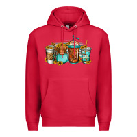 Cardinal longhaired cow coffee cups Premium Hoodie - Jasminsmagicworld