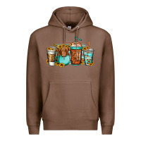 Chestnut longhaired cow coffee cups Premium Hoodie - Jasminsmagicworld