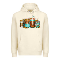 Sandshell longhaired cow coffee cups Premium Hoodie - Jasminsmagicworld