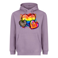 Lavender pride hearts Heavyweight Hoodie - Zillion Design Studio
