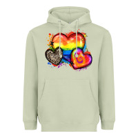 Matcha pride hearts Heavyweight Hoodie - Zillion Design Studio