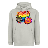 Moon Dust pride hearts Heavyweight Hoodie - Zillion Design Studio