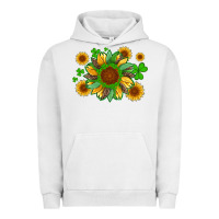 Pigment Lunar Rock st patricks sunflowers with shamrock and glitters with leopard Urban Hoodie - Artiststas