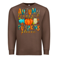 Chestnut autumn leaves and pumpkins please Premium Sweatshirt - Zillion Design Studio