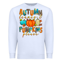 White autumn leaves and pumpkins please Premium Sweatshirt - Zillion Design Studio