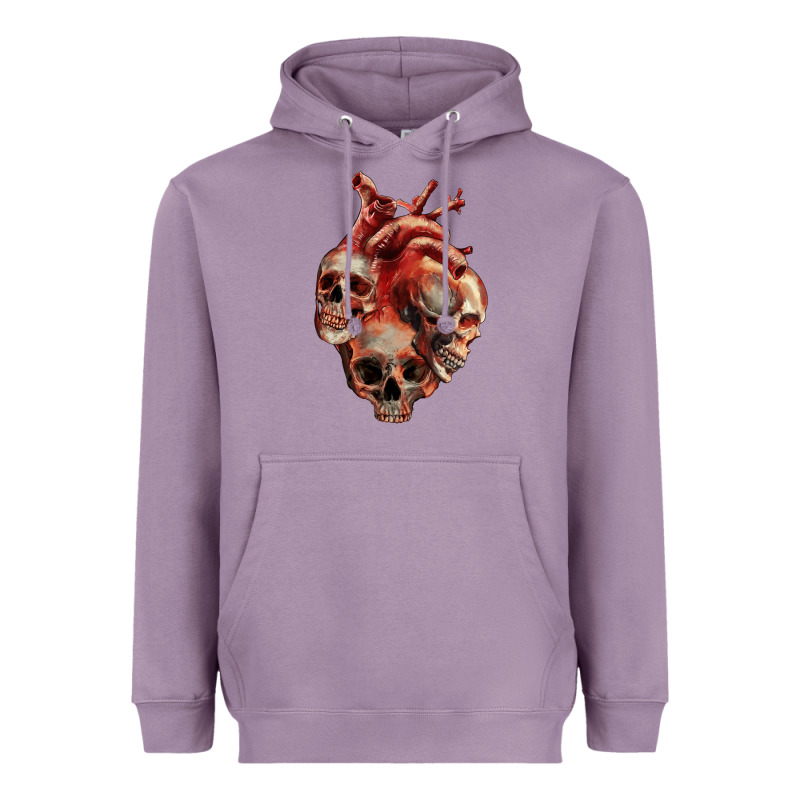 Heart Skulls Heavyweight Hoodie by RanaPortraitStore | Teevron