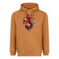 Meerkat Heart Skulls Heavyweight Hoodie - RanaPortraitStore