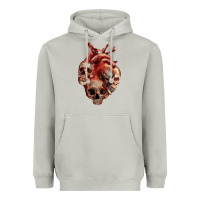 Moon Dust Heart Skulls Heavyweight Hoodie - RanaPortraitStore