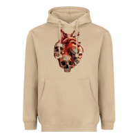 Mushroom Heart Skulls Heavyweight Hoodie - RanaPortraitStore