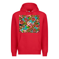 Red tropical flowers Premium Hoodie - Artiststas