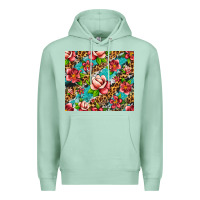 Seafoam tropical flowers Premium Hoodie - Artiststas