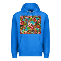 True Royal tropical flowers Premium Hoodie - Artiststas