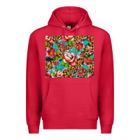 Cardinal tropical flowers Premium Hoodie - Artiststas