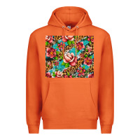 Carrot tropical flowers Premium Hoodie - Artiststas