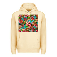 Pina Colada tropical flowers Premium Hoodie - Artiststas