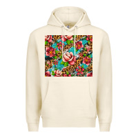Tofu tropical flowers Premium Hoodie - Artiststas