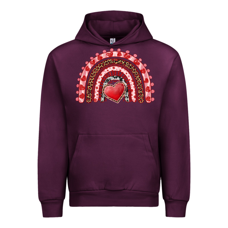 Valentine's Day Rainbow With Heart Urban Hoodie by AdoDesignShop | Teevron