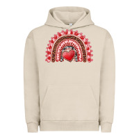 Pigment French Oak valentine's day rainbow with heart Urban Hoodie - AdoDesignShop
