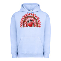 Pigment Grape Ice valentine's day rainbow with heart Urban Hoodie - AdoDesignShop