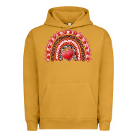 Pigment Peanut Butter valentine's day rainbow with heart Urban Hoodie - AdoDesignShop