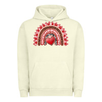 Pigment Pistachio valentine's day rainbow with heart Urban Hoodie - AdoDesignShop