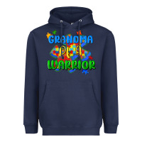 Navy grandma of a warrior Heavyweight Hoodie - Zillion Design Studio