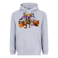 Heather Grey Heifer cow halloween Heavyweight Hoodie - RanaPortraitStore