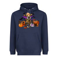 Navy Heifer cow halloween Heavyweight Hoodie - RanaPortraitStore
