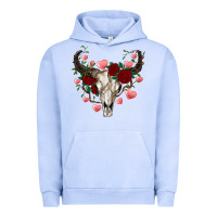 Pigment Grape Ice valentine's bull skull Urban Hoodie - AdoDesignShop