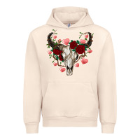 Sandshell valentine's bull skull Urban Hoodie - AdoDesignShop