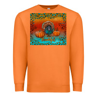 Carrot thankful with turkey and pumpkins Premium Sweatshirt - RanaPortraitStore