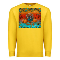 Lemon thankful with turkey and pumpkins Premium Sweatshirt - RanaPortraitStore