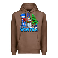 Chestnut first winter with snowman Premium Hoodie - AdoDesignShop