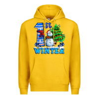 Lemon first winter with snowman Premium Hoodie - AdoDesignShop