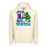Sandshell first winter with snowman Premium Hoodie - AdoDesignShop