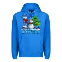 True Royal first winter with snowman Premium Hoodie - AdoDesignShop