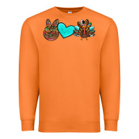Carrot peace love thanksgiving turkey Premium Sweatshirt - RanaPortraitStore
