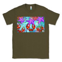 Army Green crab and starfish  cup Classic Tee - BarkalooDesign