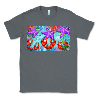 Charcoal Heather crab and starfish  cup Classic Tee - BarkalooDesign