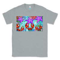Heather Grey crab and starfish  cup Classic Tee - BarkalooDesign