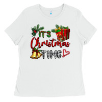 White it's Christmas time Ladies Tee - BarkalooDesign