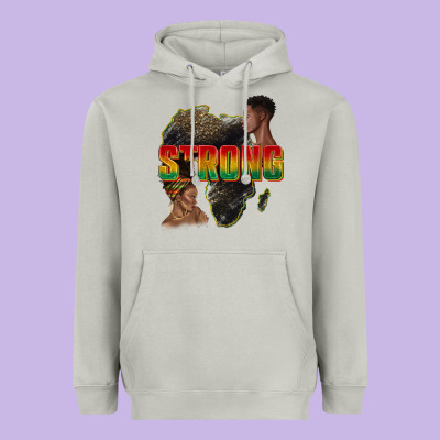 Heavyweight Hoodie strong with glitter